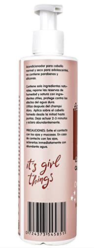 Alory Acondicionador con Manteca de Karité para adolescentes - 250ml. Para cabello normal y seco, no contiene parabenos y siliconas. Complementa muy bien el champú «ALORY».