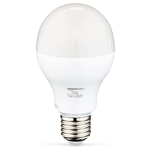 Amazon Basics - Bombilla LED E27, G93, estilo globo, con rosca Edison, 14,5 W (equivalente a 100 W), brillante y cálida,no regulable, paquete de 2