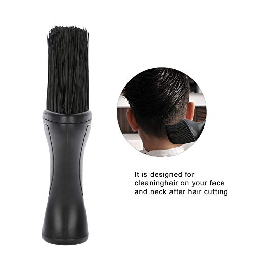 ANGGREK Plumero del Cuello del Pelo, con Cerdas Sintéticas Suaves, Brochas De Maquillaje, Cabello Herramientas Profesionales de Peluquería, para la Cara, Cuello, Cosmética, Peluquería(Negro)