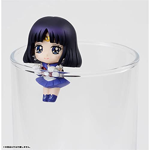 Anime Sailor Moon Tea Tea Decoraciones Figuras de acción Juguetes para niños Tsukino Usagi Chibi USA Sailor Uranus Plutón Neptuno Saturno 6pcs