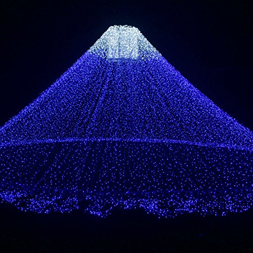 Ankway Cadena Luces Solares, 200 LED 8 Modos 72ft/22M Guirnalda Luces IP65 Impermeable para Interior/Exterior para Decoración del Jardín Fiesta, Azul