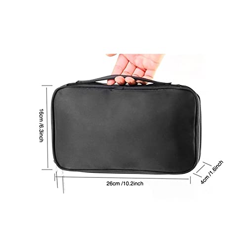 AONAON xiaojunjia Bolsa de cosméticos Profesionales Caso de Belleza Toothing Brush Organizer Multi Funcional Bolsa de Maquillaje for Viajar a Domicilio (Color : Black)