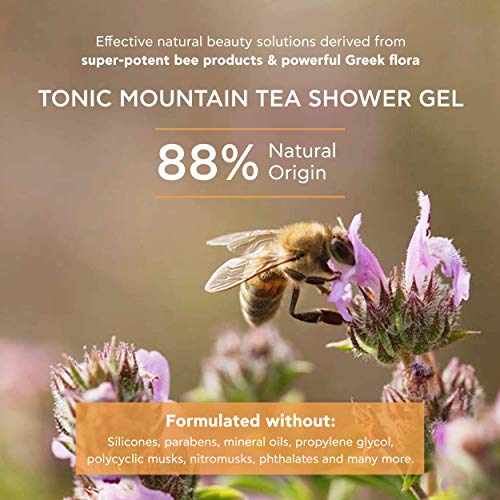 Apivita Tonic Mountain Tea Gel de Baño con Aceites Esenciales, 500ml