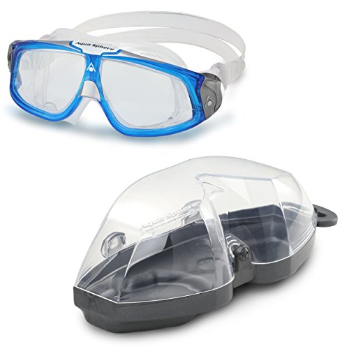 Aqua Sphere 21052Q - Gafas De Natación Unisex, color Azul/Plateado