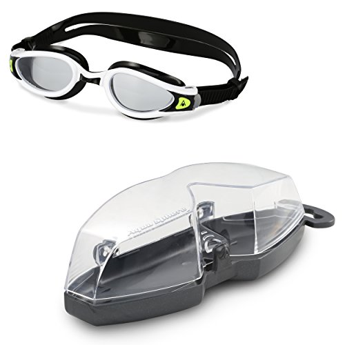 Aqua Sphere Kaiman Exo Gafas de natación, Unisex Adulto, Blanco/Negro, Talla única