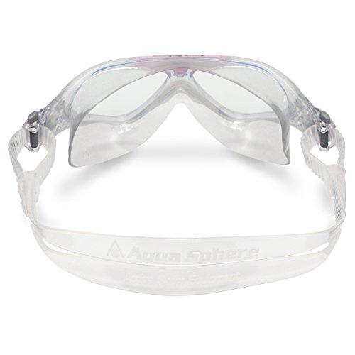 Aqua Sphere Vista Jnr Gafas de natación, Infantil, Transparente/Rosa-Lente Transparente, Talla única