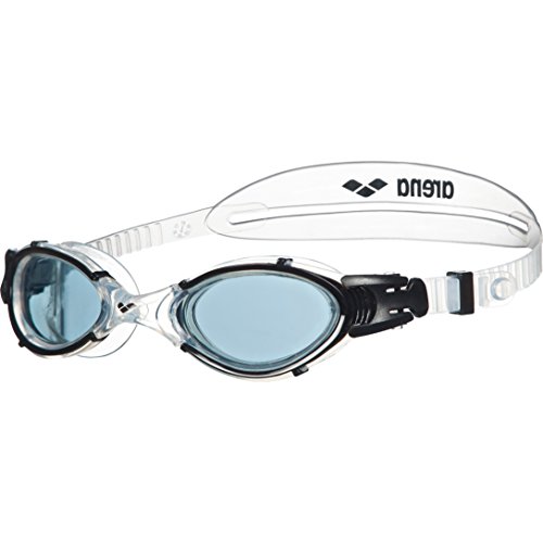 ARENA Nimesis Crystal M Gafas de Natación, Unisex Adulto, Negro/Transparente (Smoke), Universal