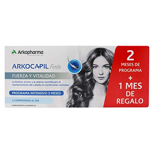 ARKOCAPIL FORTE 2 meses de programa + 1 mes regalo (3 x 60 cápsulas)