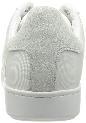 Armani Exchange Copenhagen Logo Low Top, Sneaker Mujer, Optical White+Gold, 41 EU