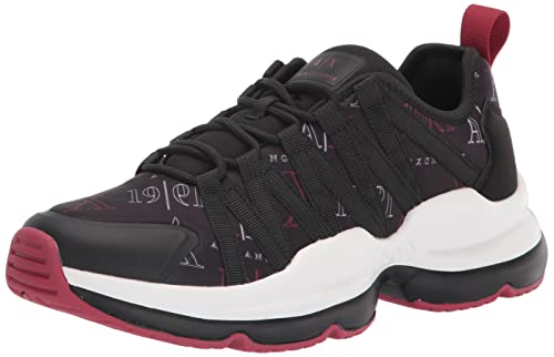 Armani Exchange Red Sole, Zapatillas Hombre, Blanco Rojo Negro, Small EU