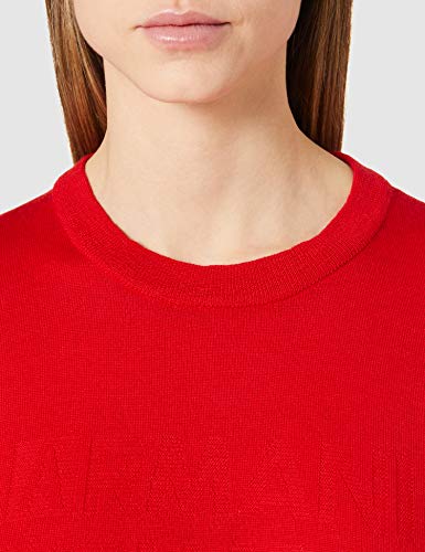 Armani Exchange Sudadera con Logotipo, Absolute Red, M para Hombre