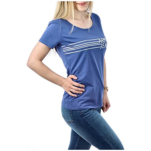 Armani Jeans 3y5t405jabz Camiseta, Azul Indaco 1360, 48 para Mujer