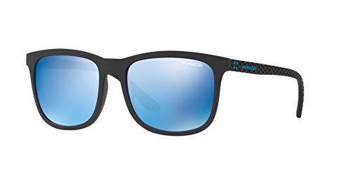 Arnette 0AN4240 01/55 56 Gafas de Sol, Negro (Matte Black/Blueemirrorbluee), Hombre