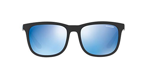 Arnette 0AN4240 01/55 56 Gafas de Sol, Negro (Matte Black/Blueemirrorbluee), Hombre