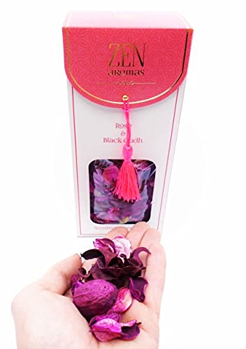 ARUNDEL SERVICES Zen popurrí perfumado 150g Rosa Madera de oudh Negro (Rose Black oudh Wood) Caja de Regalo Fragancia de Bosque seco Incienso Buenos olores de casa Incienso