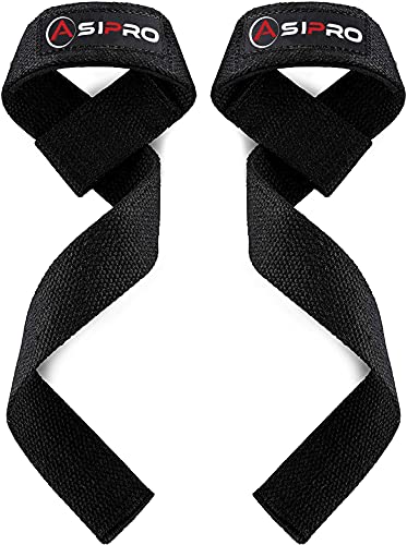 ASIPRO Correas Levantamiento de Pesas, Straps Gym Agarraderas Gym, para Gimnasio, Fitness, Culturismo Weight Lifting Straps Powerlifting para Mujeres y Hombres