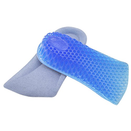 ASIV 1 Par Silicona Invisible Respirable Aumento de 3cm de Altura Plantilla de Gel en Forma de Panal para Hombres Mujeres