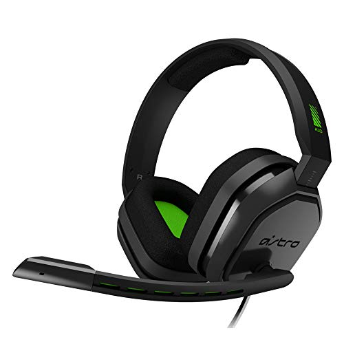 ASTRO Gaming A10 Auriculares alámbricos, ligeros y resistentes, ASTRO Audio, clavija de 3.5mm, para Xbox Series X y S, Xbox One, PS5, PS4, Nintendo Switch, PC, Mac, móvil - Negro/Verde