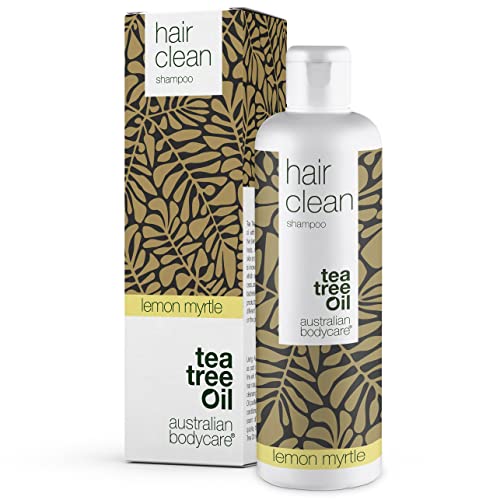 Australian Bodycare Champú para cabello seco 250ml | Con aceite de árbol de té y Mirto Limón | Anticaspa, Anti-picazón | Para el cuidado diario del cuero cabelludo, psoriasis o eczema | 100% vegano