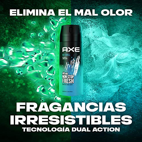 Axe - Desodorante bodyspray Ice Chill, 48H de protección, tecnología Dual Action, 150 ml