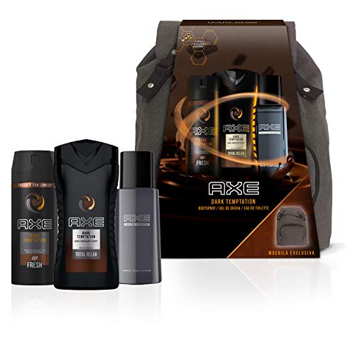 Axe Pack Dark Temptation Mochila Trio - Desodorante 150 ml + Eau de Toilette 100 ml + Gel de Ducha 250 ml