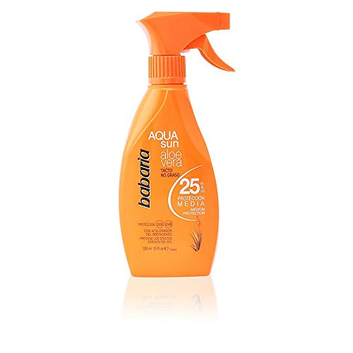 Babaria Aqua Solar Pistola Bronceadora Aloe Vera SPF25-300 ml