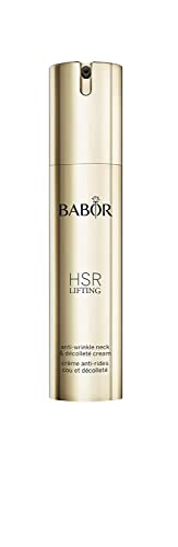 BABOR HSR LIFTING Neck & Décolleté Cream, Crema antienvejecimiento para cuello y escote, Con manteca de karité y pantenol, 1 x 50ml