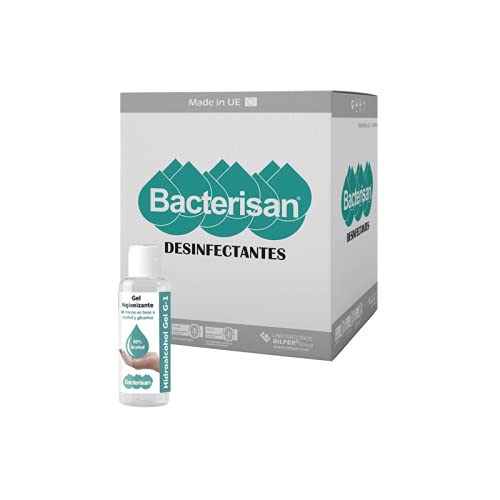 Bacterisan Gel de Manos Desinfectante Hidroalcohólico con Dosificador, Higienizante Antiséptico, Hipoalergénico, sin enjuague, 500 ml 80% alcohol (20)