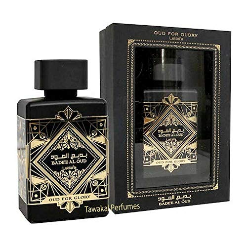 Badee Al Oud (Oud for Glory) - Eau de Parfum con difusor de 100 ml de Lattafa