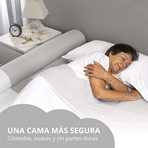 BANBALOO- Barrera de Seguridad Anticaídas para cama de adulto/Barandilla de Espuma para Personas Mayores o con Discapacidad- Baranda ideal camas matrimonio, abatibles y articuladas.