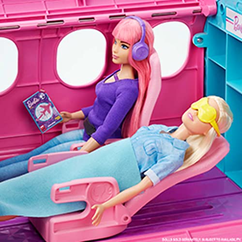 Barbie Avión de tus sueños, avión de juguete con accesorios para muñecas (Mattel GDG76)