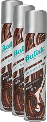 Batiste Drive Divine champú en seco con un toque de color para cabellos rubios, para todos los tipos de cabello (3 envases de 200 ml)