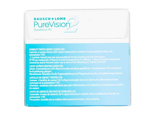 BAUSCH + LOMB - PureVision®2 - Lentes de contacto de reemplazo mensual