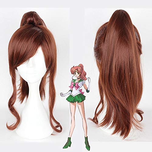 Beapet Sailor Moon Mercury Mars Jupiter Venus Uranus Neptune Plutón Saturno Chibi USA Cosplay Pelucas para Halloween Party, Sailor Moon Wig