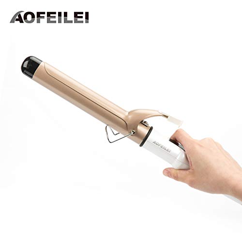 BECCYYLY Curling Ironelectric Professional Ceramic Curling Iron LCD Curling Iron Curling Varita Varita Herramienta de Peinado de Moda