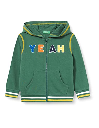 Benetton Giacca C/CAPP M/L 3J68C5992 Suéter cárdigan, Verde 1n0, 9 años para Niños