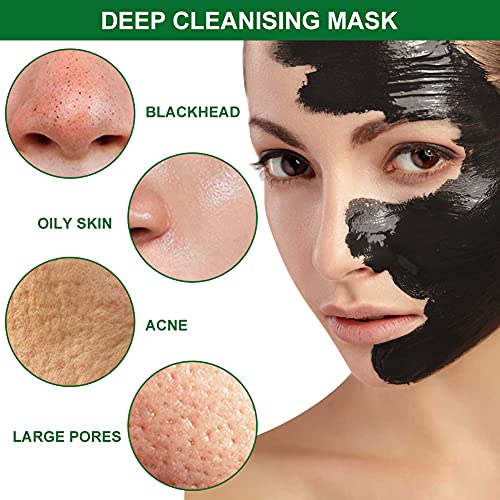 Blackhead Remover Mask, Peel Off Máscara,Mascarilla Exfoliante, Mascarilla negra, Deep Cleansing Mascarilla Exfoliante Limpiadora contra Puntos Negros y Acné para, Mascarillas Hidratantes