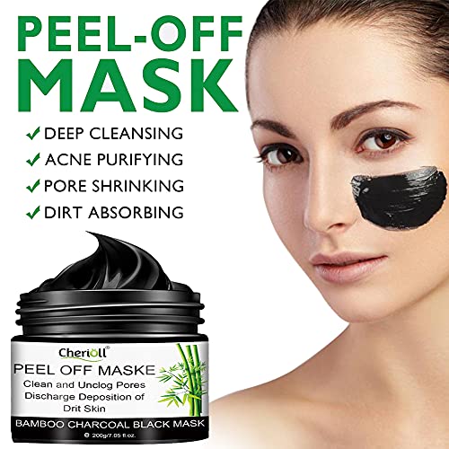 Blackhead Remover Mask, Peel Off Máscara,Mascarilla Exfoliante, Mascarilla negra, Deep Cleansing Mascarilla Exfoliante Limpiadora contra Puntos Negros y Acné para, Mascarillas Hidratantes