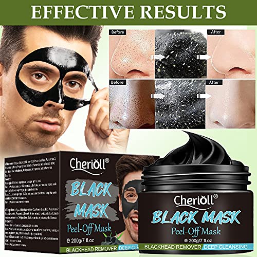 Blackhead Remover Mask, Peel Off Máscara,Mascarilla Exfoliante, Mascarilla negra, Deep Cleansing Mascarilla Exfoliante Limpiadora contra Puntos Negros y Acné para, Mascarillas Hidratantes