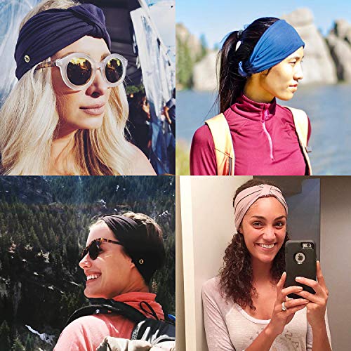 Blom Diadema Mujer Modelo Original – Cinta Pelo Mujer para Yoga, Vestir, Deporte, Viajar o Running – Accesorios para el Pelo de Diseño Multiestilo para Una Vida Activa – Turbante Anudado