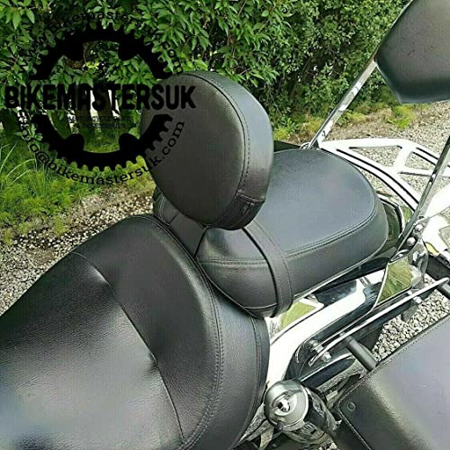 BM UK Respaldo ajustable cromado pesado Rider KAWASAKI VN1700 VULCAN NOMAD | VN1700 VULCAN VOYAGER Moving Rider Driver Support Backrest KAWASAKI VN1700 VULCAN Nomad | VN1700 Vulcan Voyager