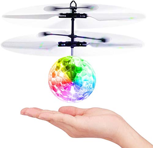 Bolas Voladoras, RC Aviones Helicopteros Teledirigidos con Luces LED Mini Dron Juguetes Niños Niñas 3 4 5 6 7 8 9 10 11 12 Años Regalos Navidad Pascua Cumpleaños Juegos Jardín Interior Exterior