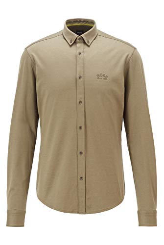 BOSS Biado_r 10233753 01 Camisa, Verde, S para Hombre