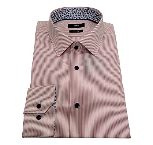 BOSS Hugo - Camisa regular Fit algodón fácil planchado Mod. Gorax 50447502 RED Ver fotos. 47