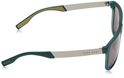 BOSS Hugo Gafas de sol Wayfarer 0553/S para hombre, E78/P9, Green& Gray