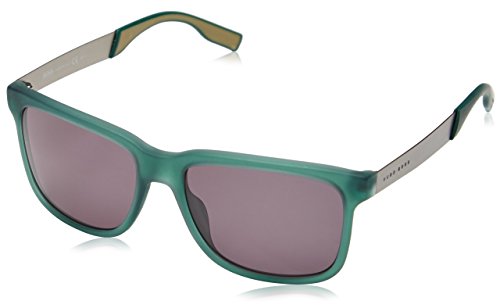 BOSS Hugo Gafas de sol Wayfarer 0553/S para hombre, E78/P9, Green& Gray