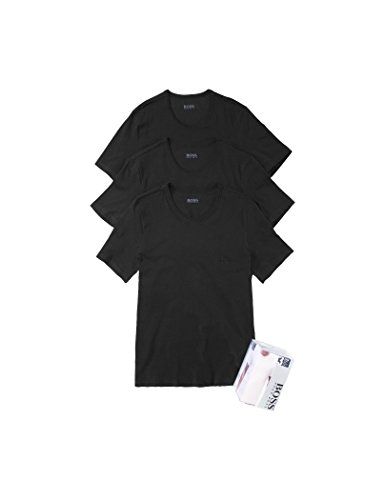 BOSS T-shirt Rn 3p Co, Camiseta, para Hombre, Negro (Black), X-Large