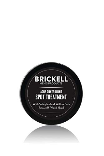 Brickell Men's Products Tratamiento Localizado para el Control del Acné para Hombres, Tratamiento Localizado Natural y Orgánico para Reducir el Acné, 14 ml, sin perfume