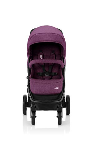 BRITAX RÖMER Carrito Bebe B-AGILE M Compacto y Plegable con una Mano Niños de 0 a 22 kg desde el Nacimiento hasta los 4 Años, Cherry Wine