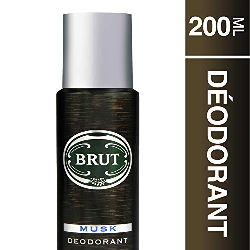 Brut Musk Déodorant Homme Spray Anti-Traces et Efficacité Longue Durée (Lot de 6x200ml)